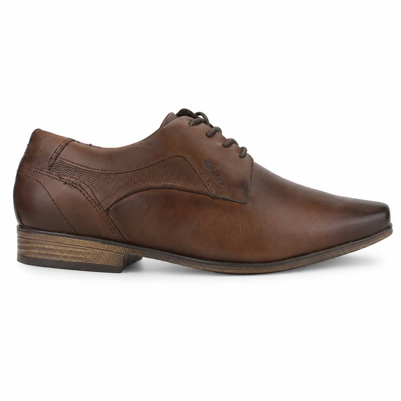 Zapato Ferracini Hombre 6067 Derby Café Oscuro Casual