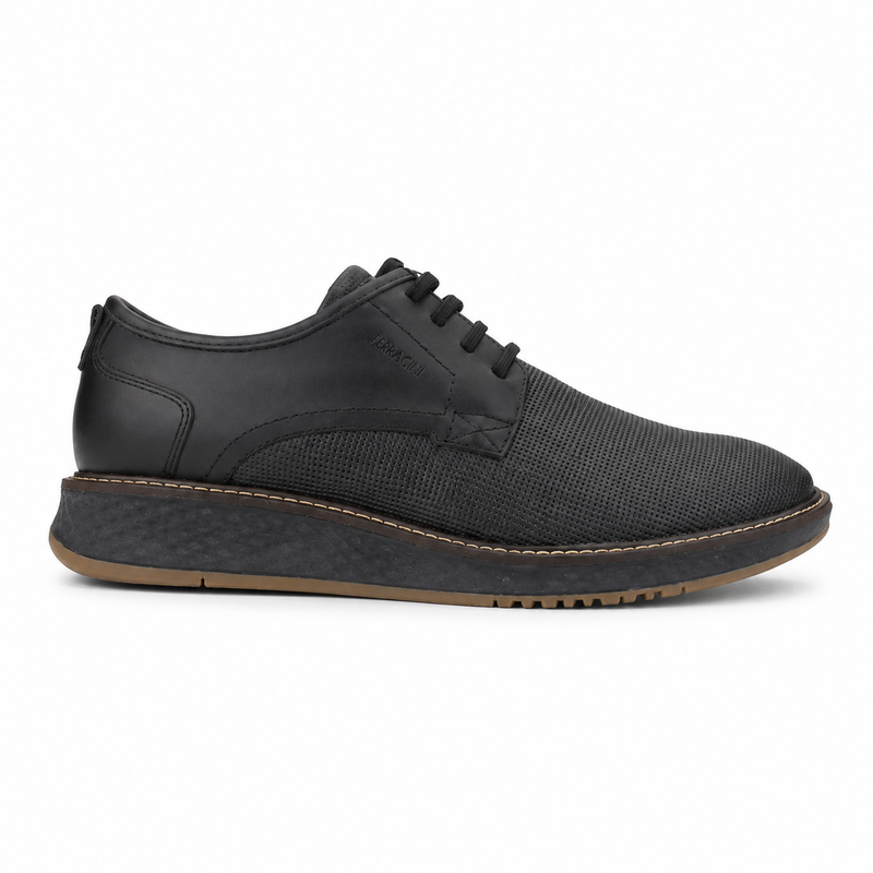Zapato Negro Hombre Casual Ferracini 3302