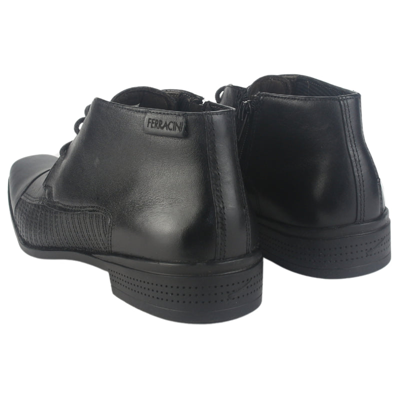 Botin Ferracini Hombre 4363 Frankfurt Negro Casual