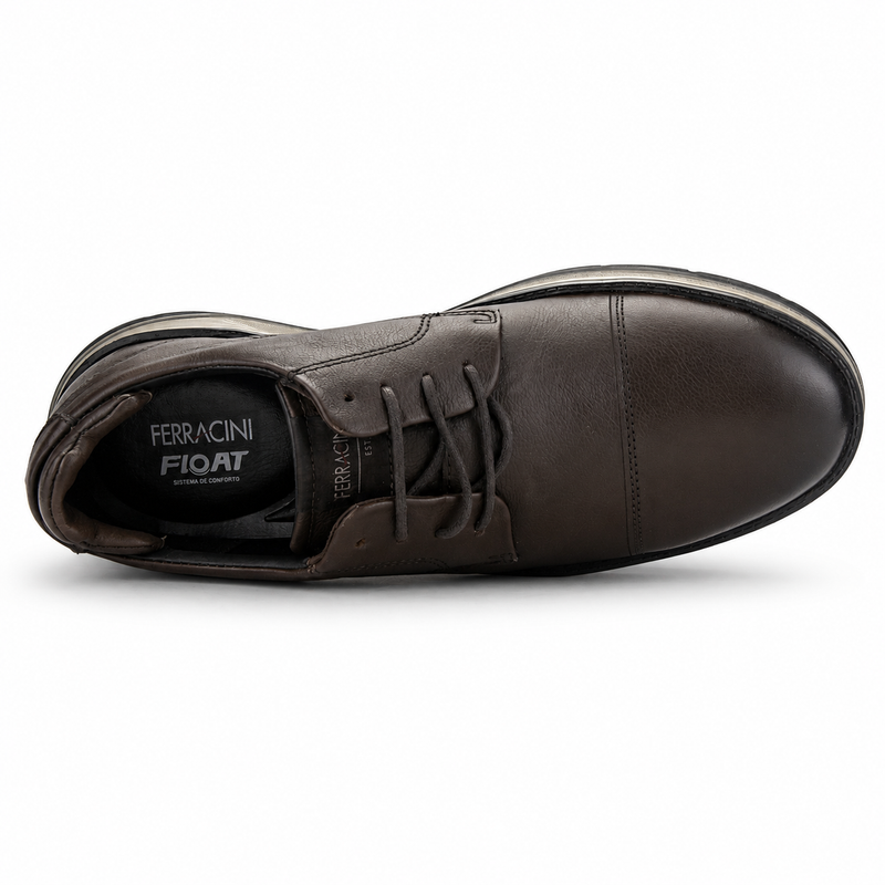 Zapato Ferracini Hombre 5541 Fluence Café Oscuro Casual