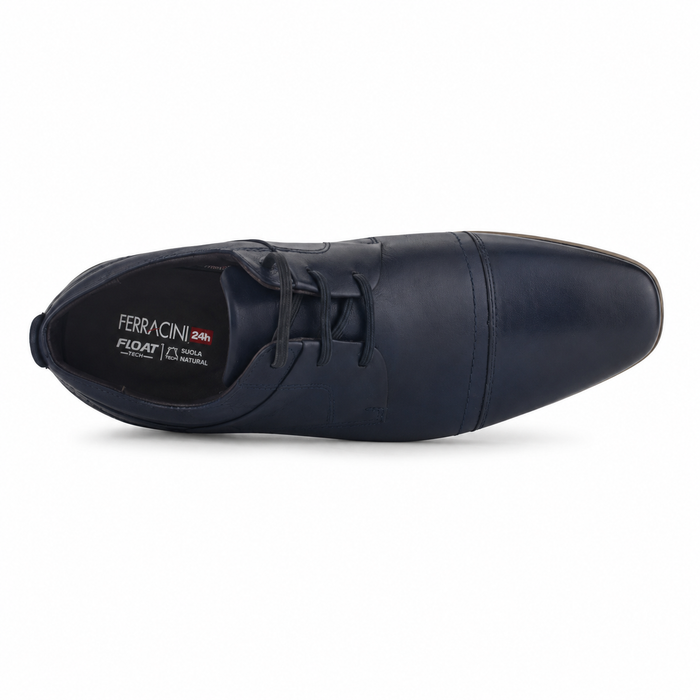 Zapato Ferracini Hombre 6065 Derby Azul Marino Casual