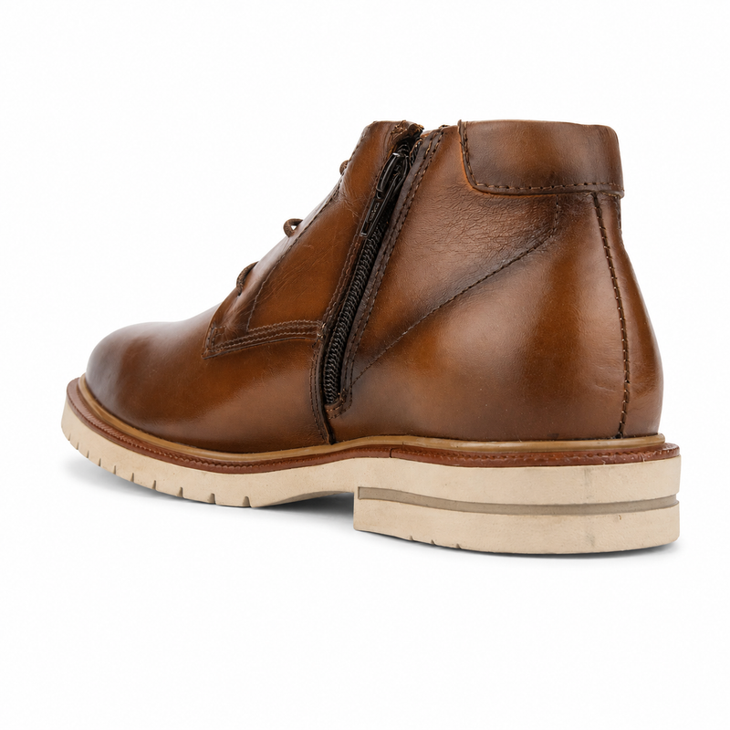 Botin Ferracini Hombre 5437 Firenze Café Claro Casual