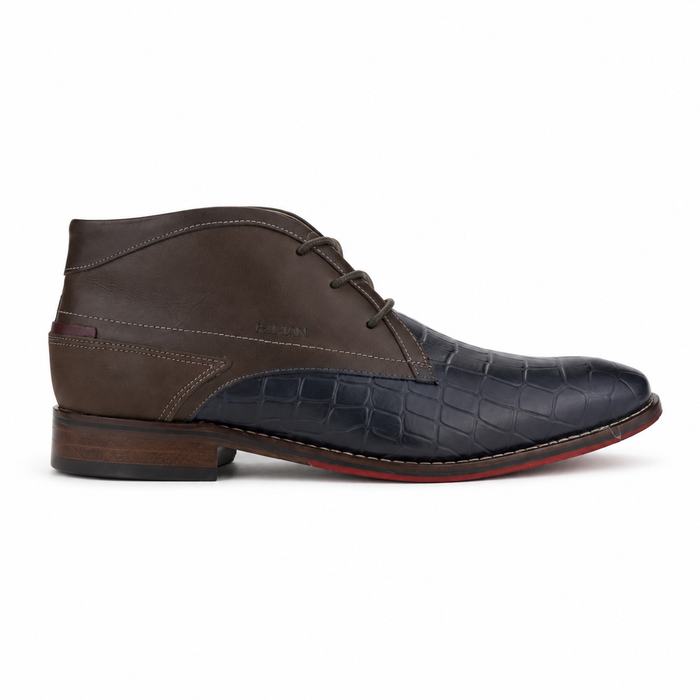 Botin Ferracini Hombre 5678 Caravaggio Azul Casual