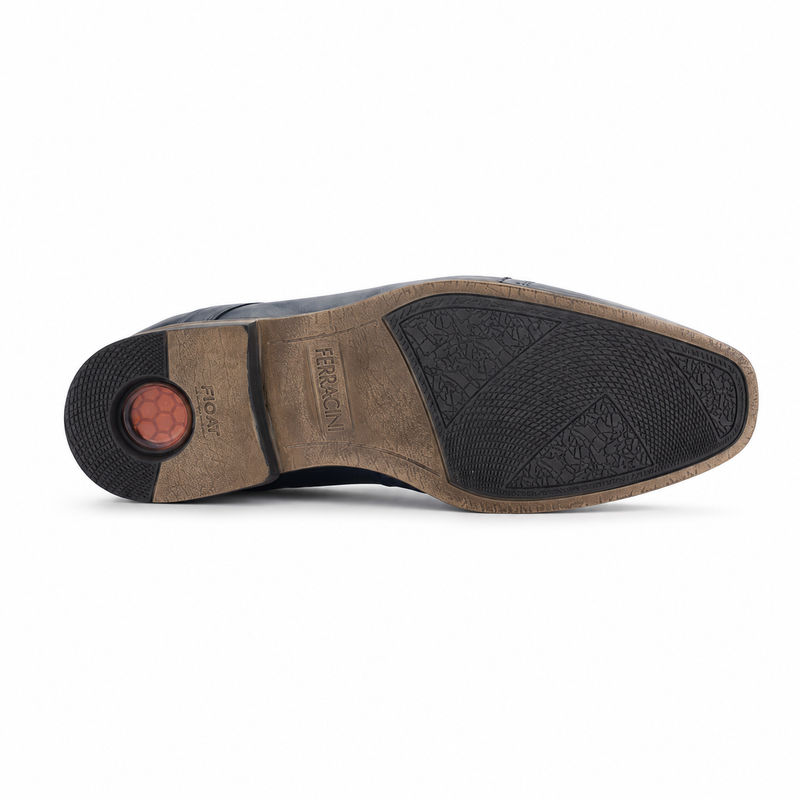 Zapato Ferracini Hombre 6065 Derby Azul Marino Casual