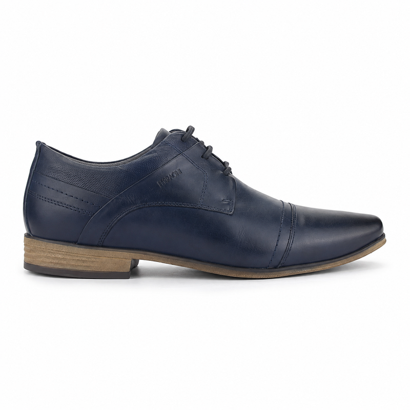 Zapato Ferracini Hombre 6065 Derby Azul Marino Casual