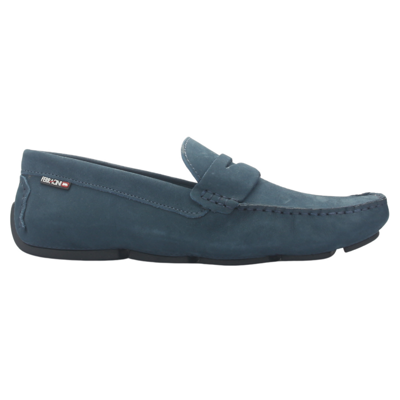 Mocasin Ferracini Hombre 2770 Mali Azul Marino Casual