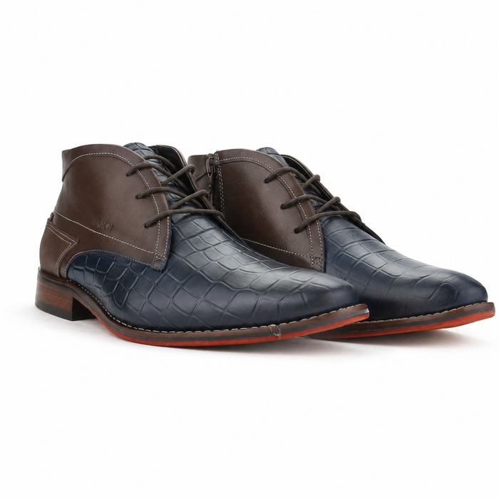Botin Ferracini Hombre 5678 Caravaggio Azul Casual