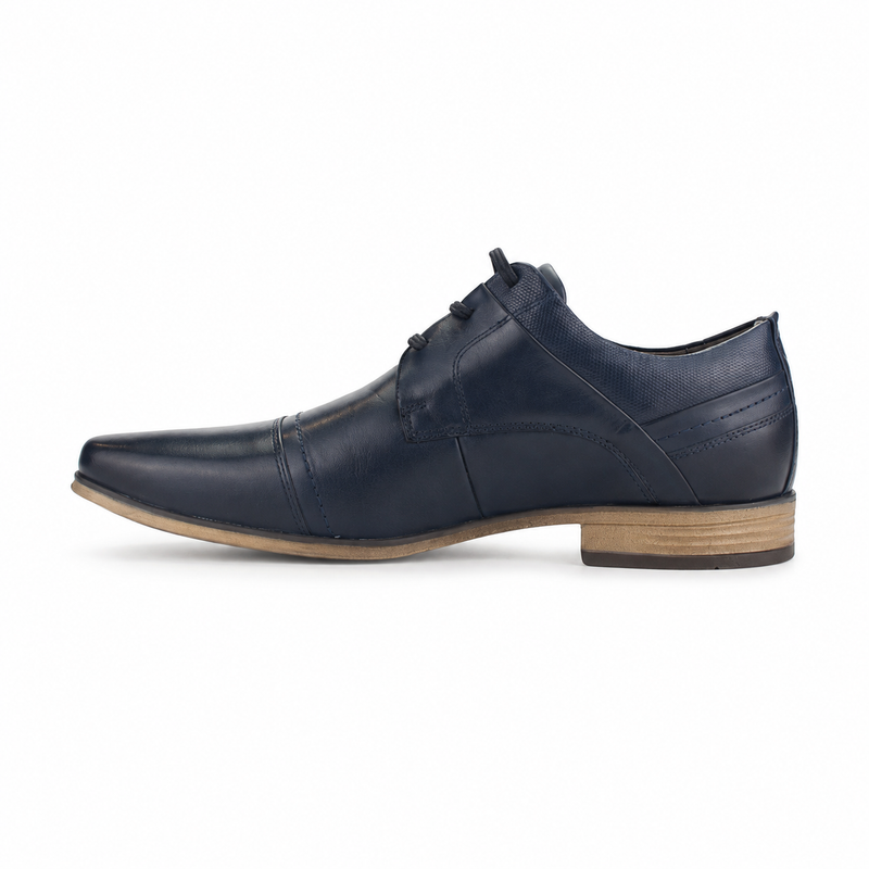 Zapato Ferracini Hombre 6065 Derby Azul Marino Casual