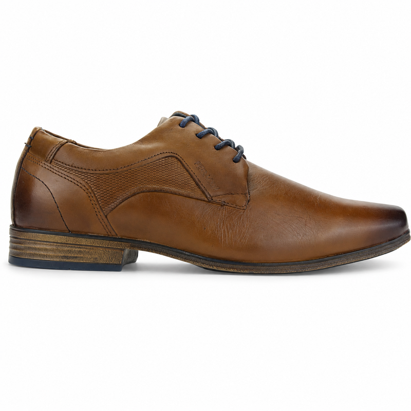 Zapato Ferracini Hombre 6067 Derby Café Claro Casual