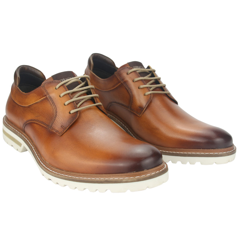 Zapato Ferracini Hombre 3404 Cincy Café Claro Casual