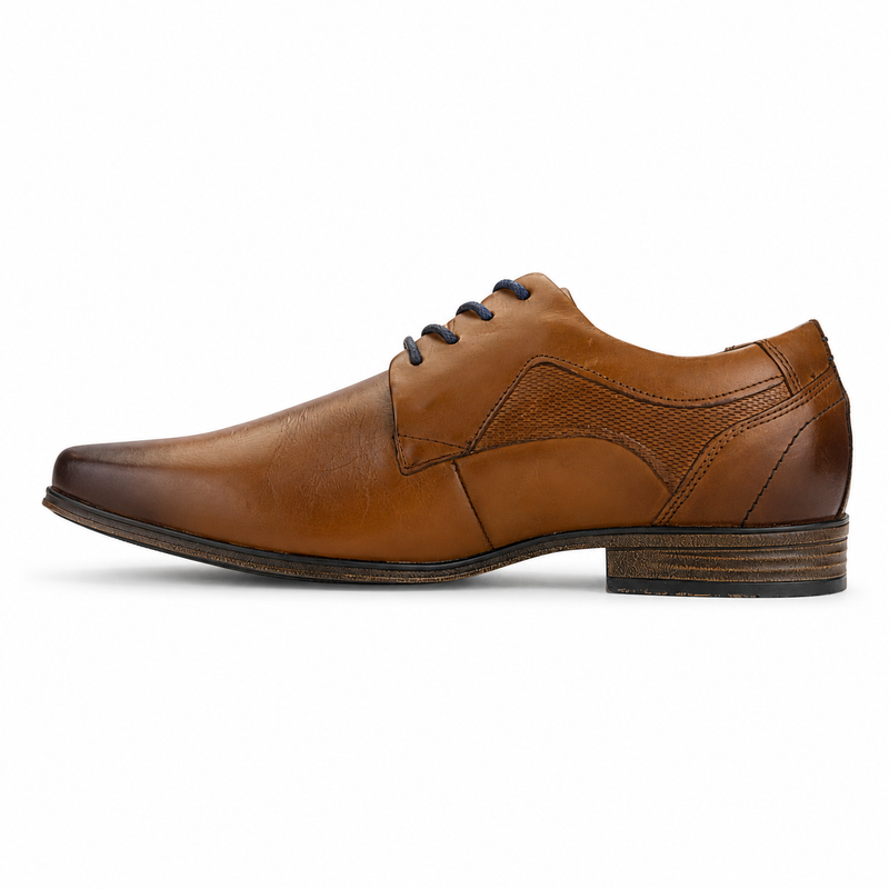 Zapato Ferracini Hombre 6067 Derby Café Claro Casual