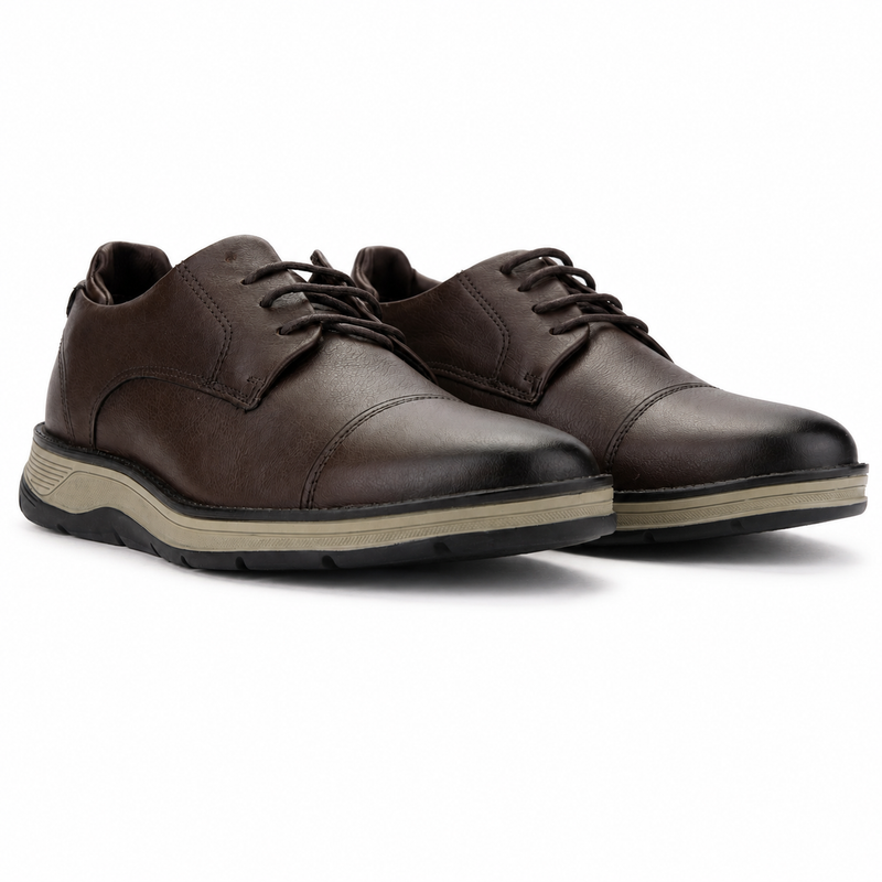Zapato Ferracini Hombre 5541 Fluence Café Oscuro Casual