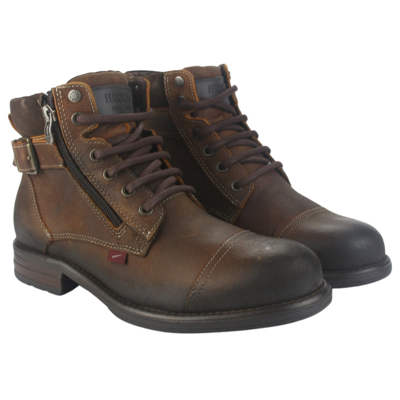 Botin Ferracini Hombre 9873 York Camel Casual
