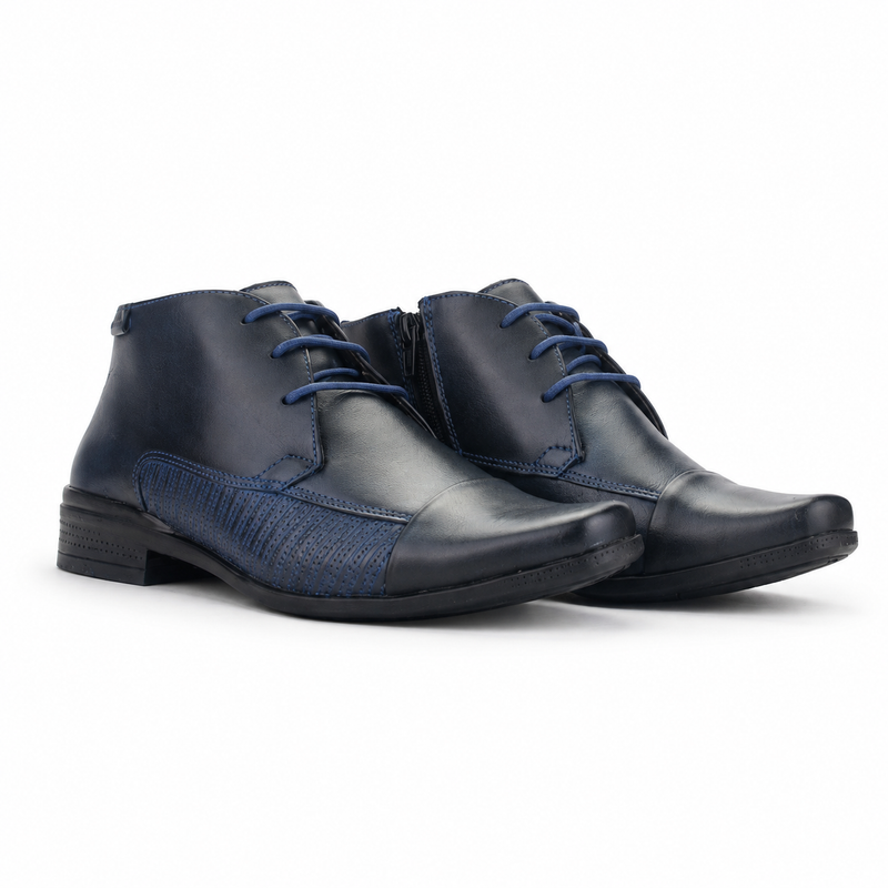 Botin Ferracini Hombre 4363 Frankfurt Azul Casual