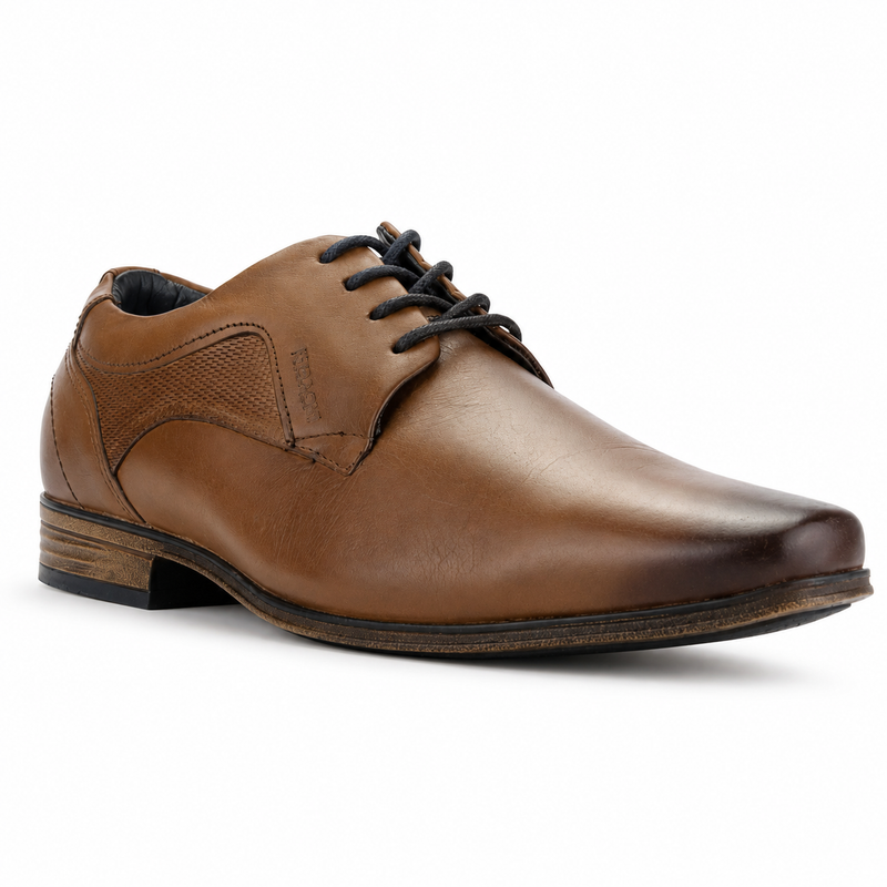 Zapato Ferracini Hombre 6067 Derby Café Claro Casual
