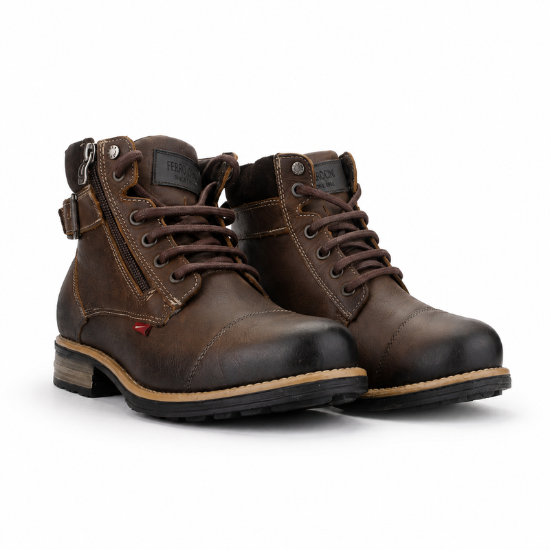Botin Ferracini Hombre 9873 York Café Casual