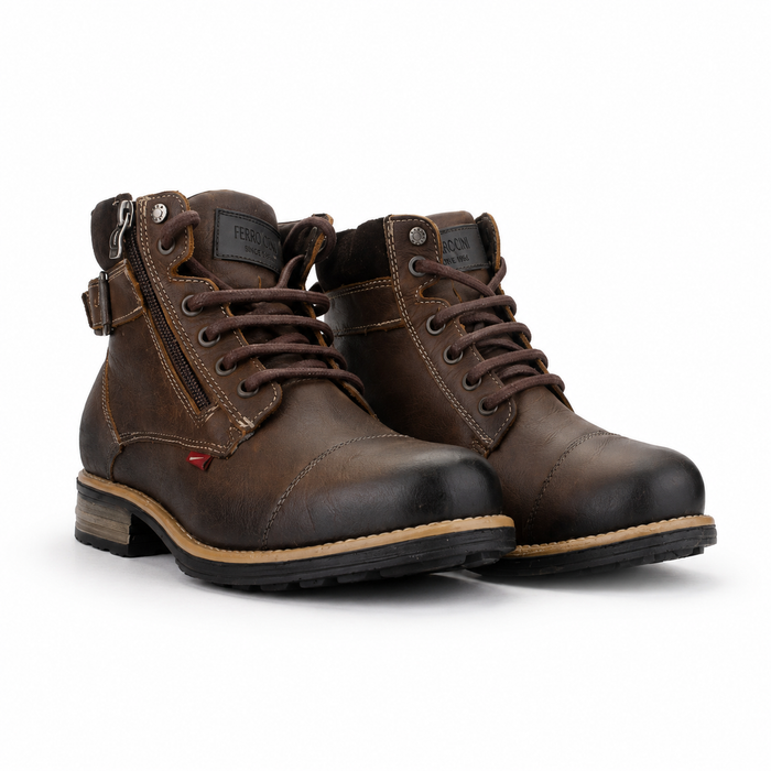 Botin Ferracini Hombre 9873 York Café Casual