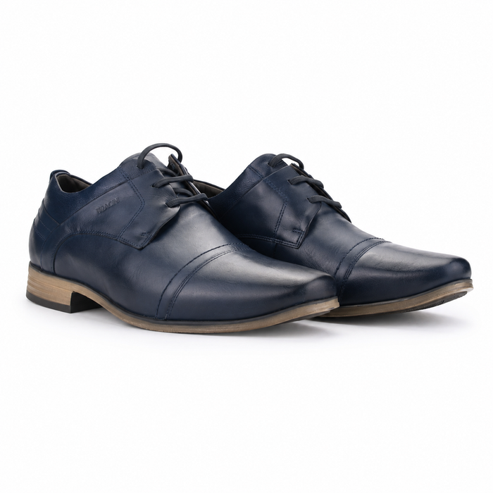 Zapato Ferracini Hombre 6065 Derby Azul Marino Casual