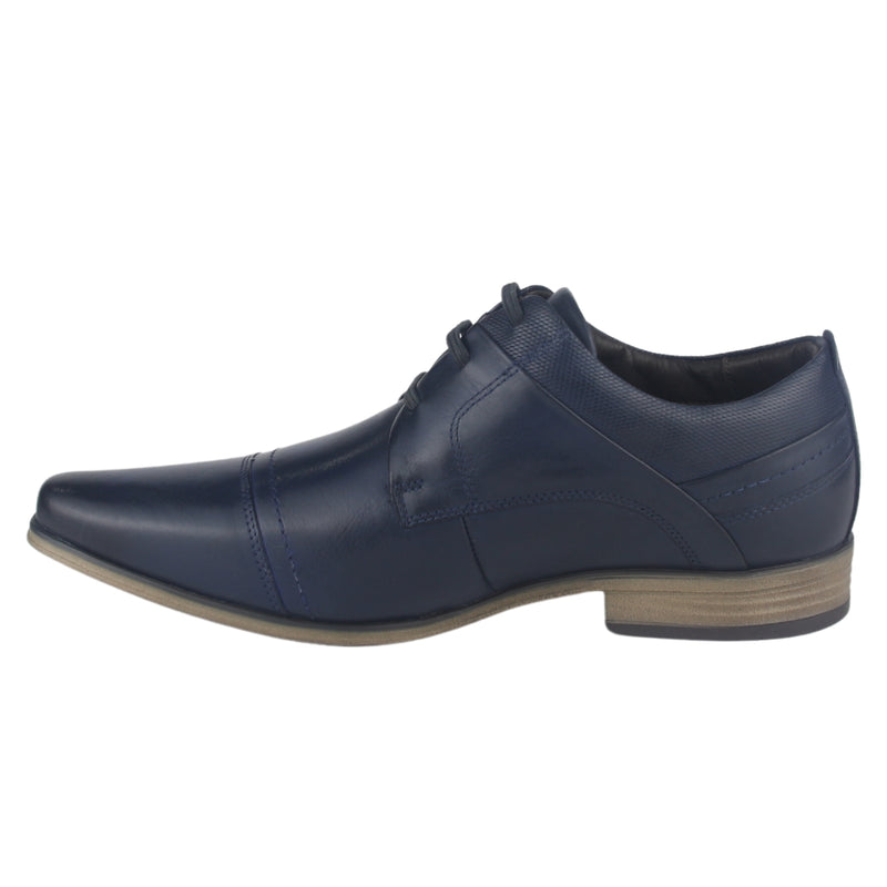 Zapato Ferracini Hombre 6065 Derby Azul Marino Casual