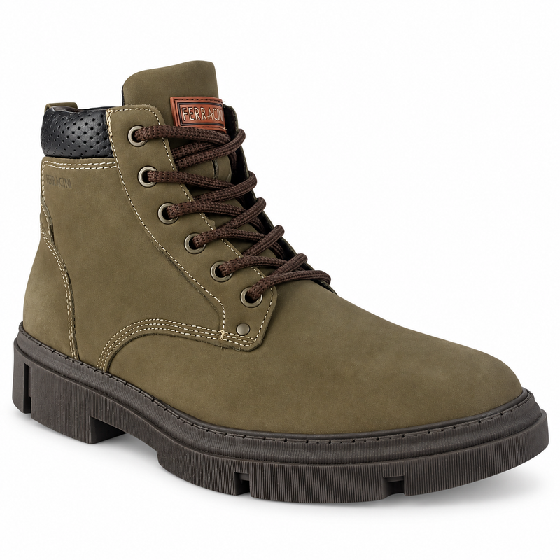 Botin Ferracini Hombre 5909 Aston Oliva Casual
