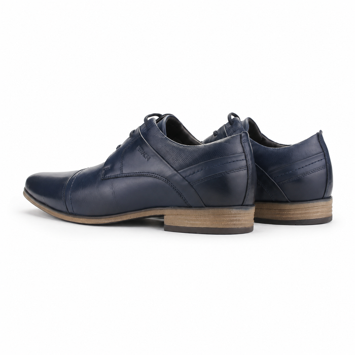 Zapato Ferracini Hombre 6065 Derby Azul Marino Casual