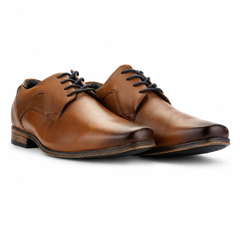 Zapato Ferracini Hombre 6067 Derby Café Claro Casual
