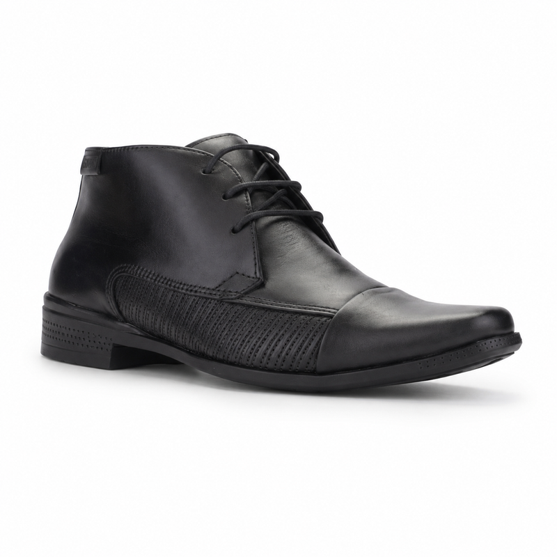 Botin Ferracini Hombre 4363 Frankfurt Negro Casual