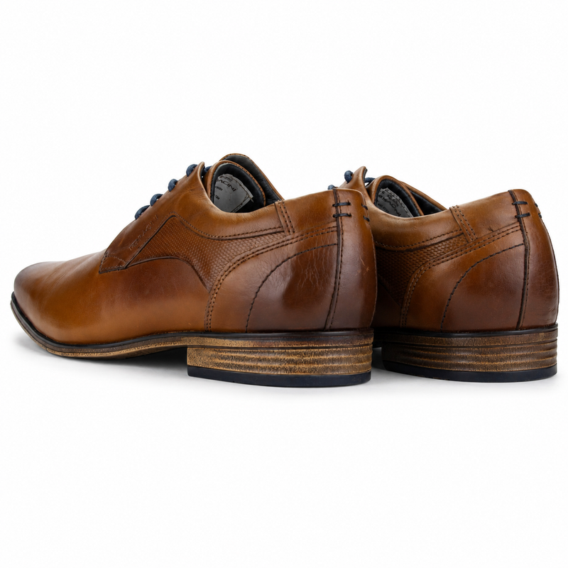 Zapato Ferracini Hombre 6067 Derby Café Claro Casual