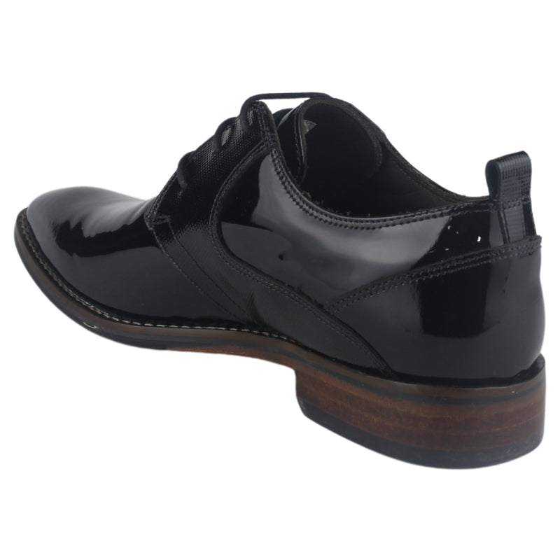 Zapato Ferracini Hombre 5659 Caravaggio Negro Charol Casual