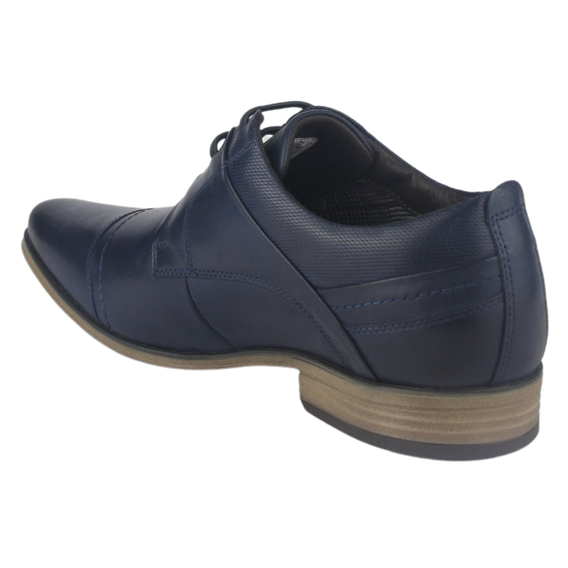 Zapato Ferracini Hombre 6065 Derby Azul Marino Casual
