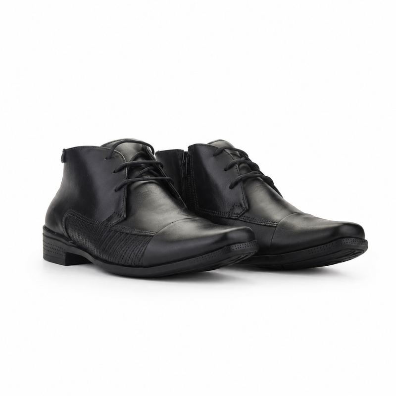 Botin Ferracini Hombre 4363 Frankfurt Negro Casual