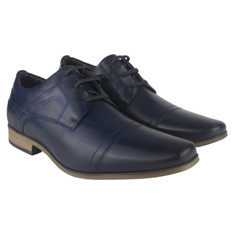 Zapato Ferracini Hombre 6065 Derby Azul Marino Casual