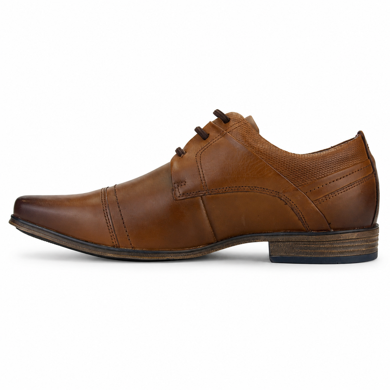 Zapato Ferracini Hombre 6065 Derby Café Casual