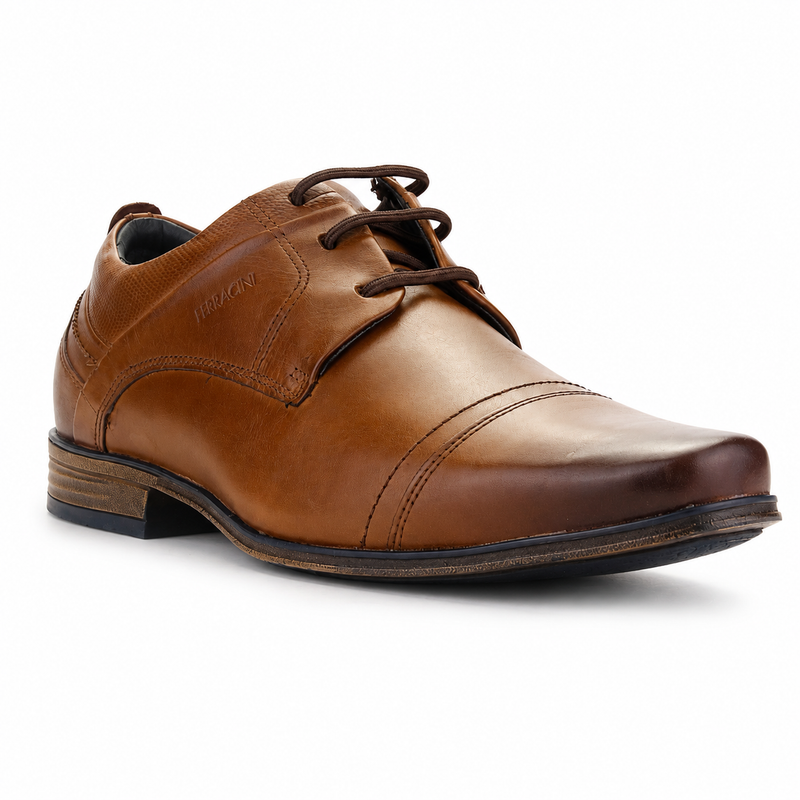 Zapato Ferracini Hombre 6065 Derby Café Casual