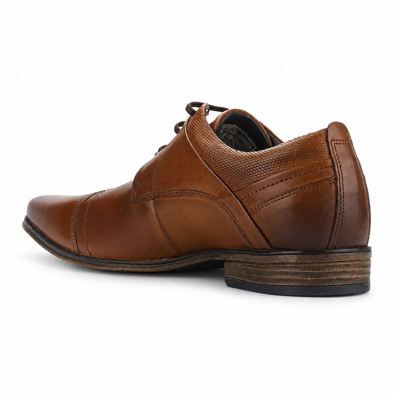 Zapato Ferracini Hombre 6065 Derby Café Casual