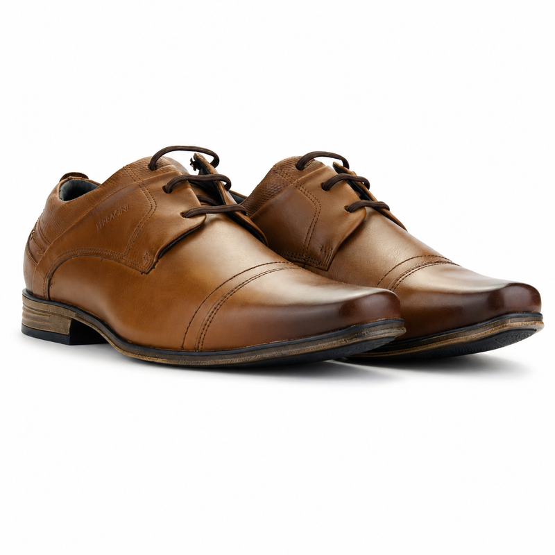 Zapato Ferracini Hombre 6065 Derby Café Casual