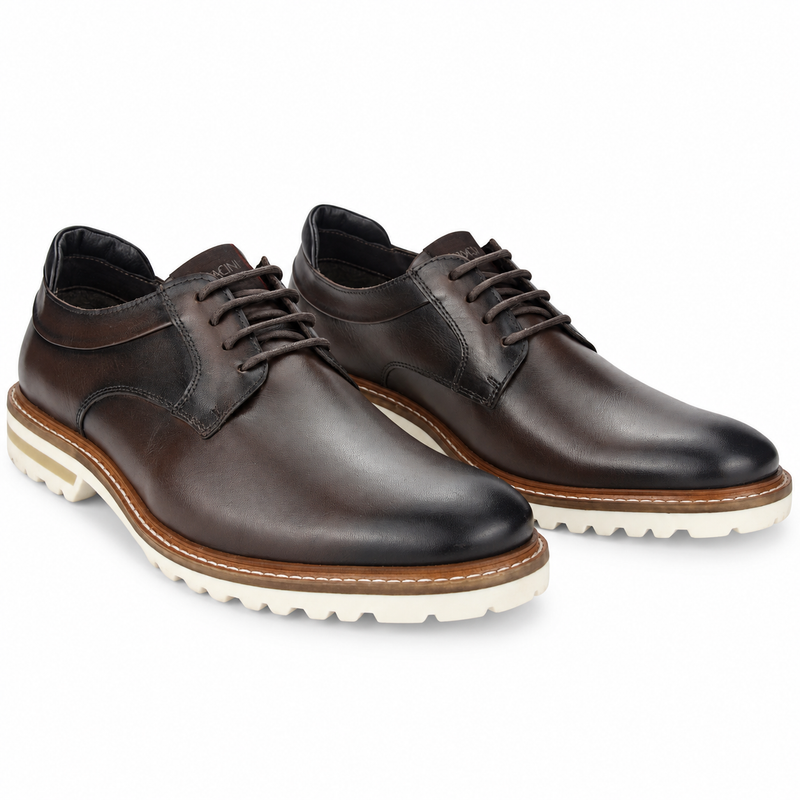 Zapato Ferracini Hombre 3404 Cincy Café Oscuro Casual
