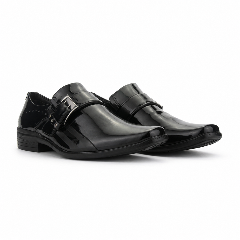 Zapato Ferracini Hombre 4373 Frankfurt Negro Charol Casual