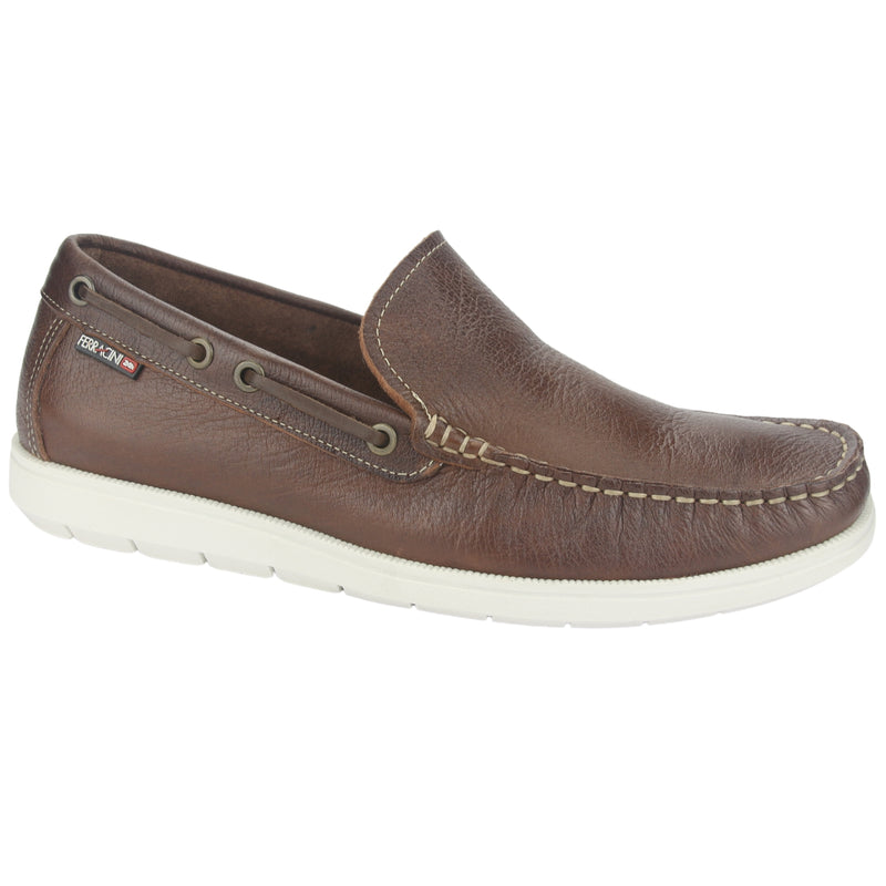 Mocasin Ferracini Hombre 4951 Euro Café Casual