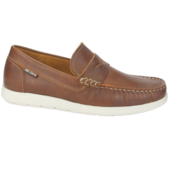 Mocasin Ferracini Euro Hombre 4952 D Conhaque Casual