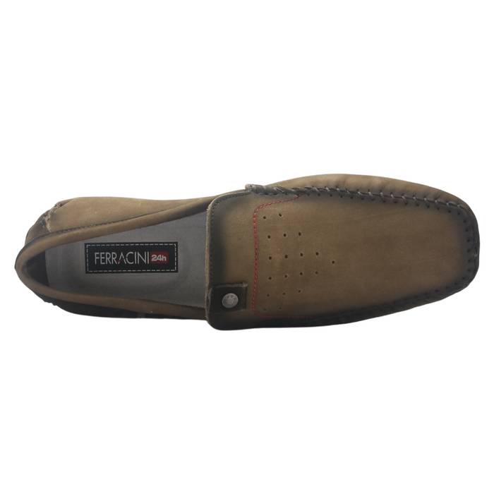 Mocasin Ferracini Hombre 2774 Mali Gris Casual