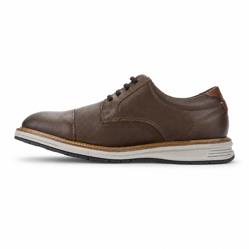 Zapato Café Claro Hombre Casual Ferracini Austin 5166
