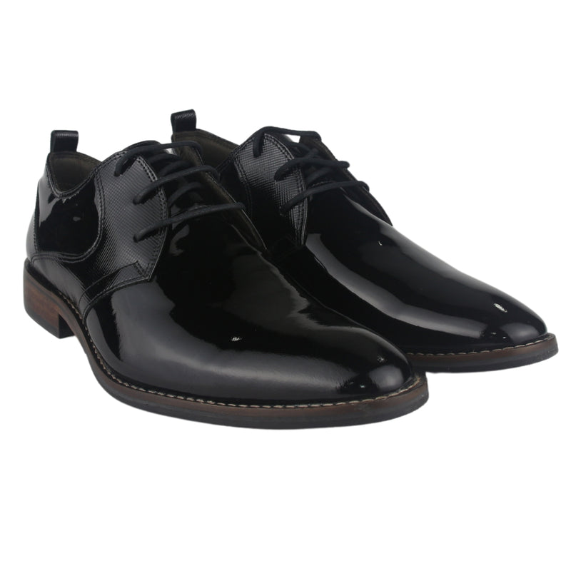Zapato Ferracini Hombre 5659 Caravaggio Negro Charol Casual
