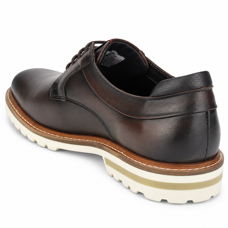 Zapato Ferracini Hombre 3404 Cincy Café Oscuro Casual