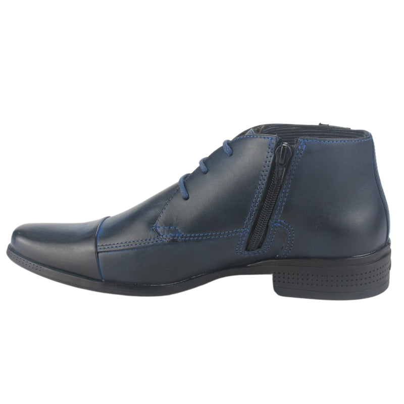 Botin Ferracini Hombre 4363 Frankfurt Azul Casual