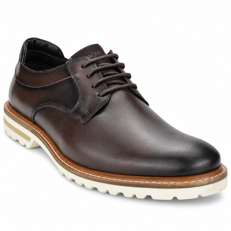 Zapato Ferracini Hombre 3404 Cincy Café Oscuro Casual