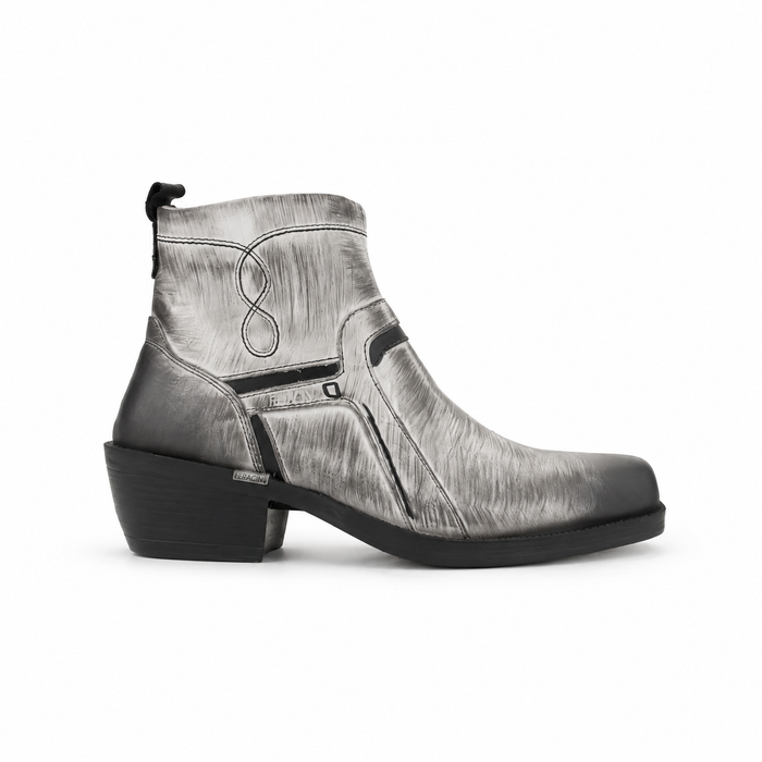 Botin Ferracini Hombre 8986 New Country Blanco/Negro Casual