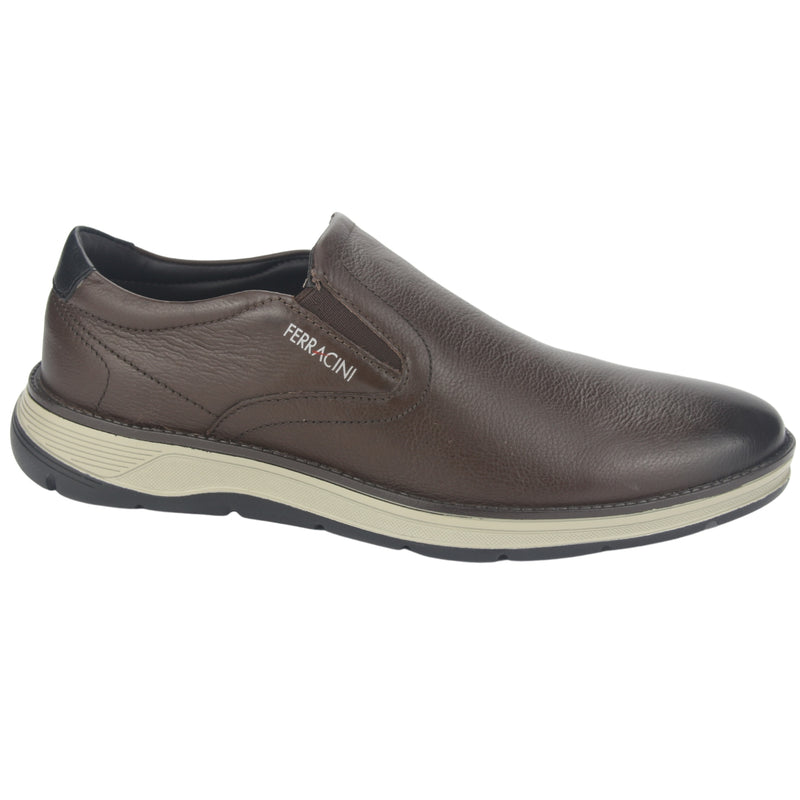Zapato Ferracini Hombre 5545 Fluence Café Oscuro Casual