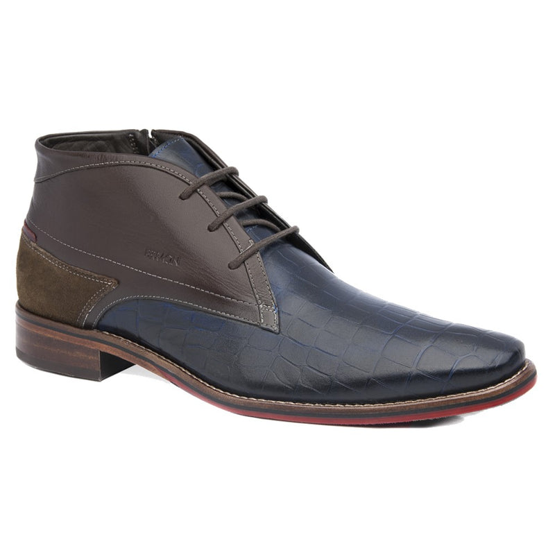 Botin Ferracini Hombre 5678 Caravaggio Azul Casual