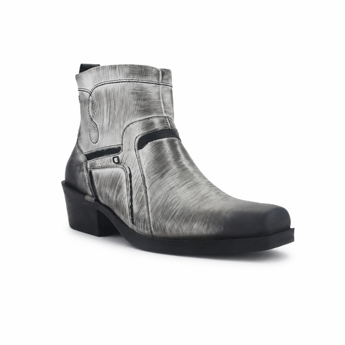 Botin Ferracini Hombre 8986 New Country Blanco/Negro Casual